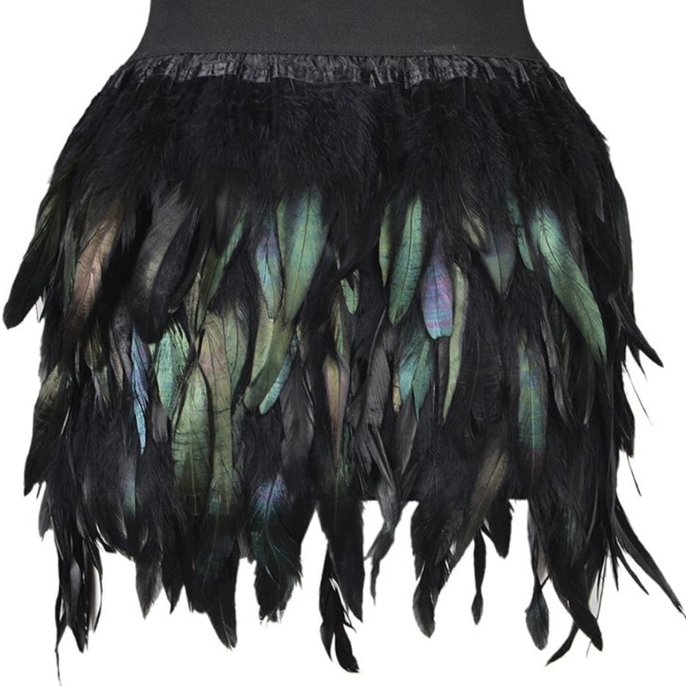 Person Feather Mini Skirt S